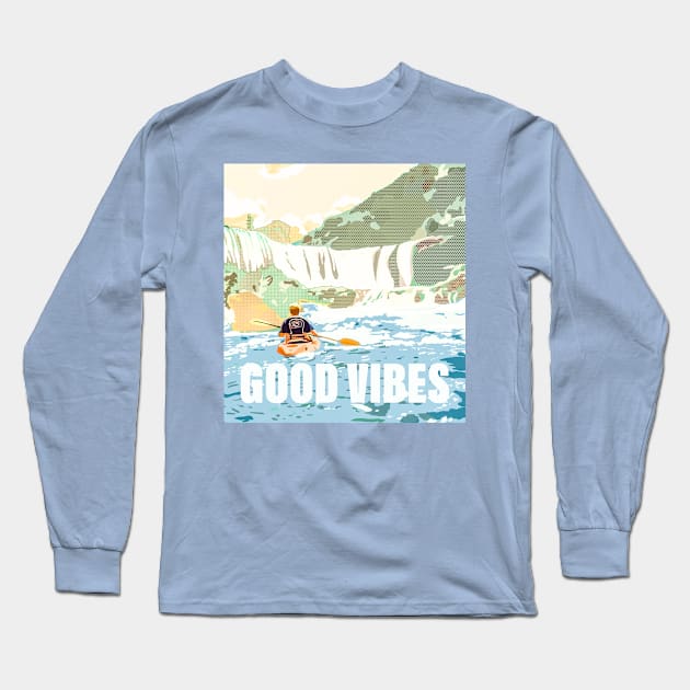 Good vibes with Kayak Long Sleeve T-Shirt by Mimie20